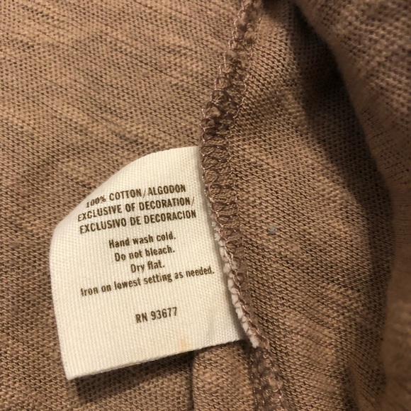 Decree Blend Long Cardigan Sleeveless With Pockets Tan Size Medium - Picture 12 of 12